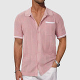 Elijah - Contrast Camp-Collar Shirt