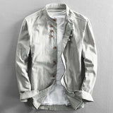 Jacob - Vintage High-Collar Button Shirt
