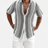 Cameron - Lightweight Striped Blend Shirt