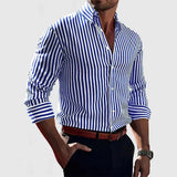 Xavier - Striped Soft-Blend Overshirt