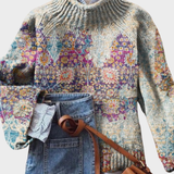 Jess - Artistic Knit Turtleneck Sweater
