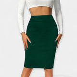 High-Waist Office Skirt