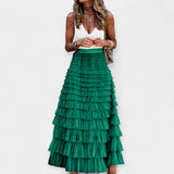 Boho Skirt with Satin Hem