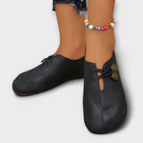 Bonnie - Faux Leather Ballet Flats