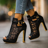 Freya - Lace Heels