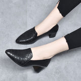 Ivy - Vegan Faux Leather Embroidered Heels