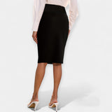 High-Waist Midi Skirt