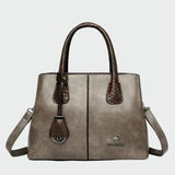 Bridget - Snake-Accent Faux Leather Bag
