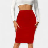 High-Waist Office Skirt
