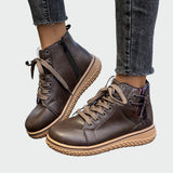 Adelaide - Low-Cut Orthopaedic Faux Leather Boots