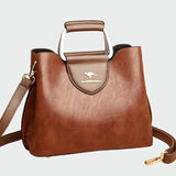 Harriet - Two-Tone Faux Leather Handbag