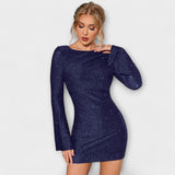Adelaide - Open-Back Sequin Evening Dress