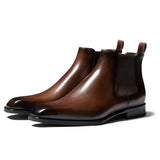 Finn - Faux Leather Chelsea Ankle Boots